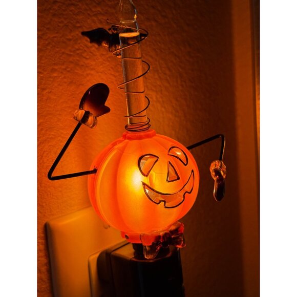 Vintage Halloween Northlight Jack-O-Lantern Bubble Night Lights - Set Of 2 - Picture 7 of 8